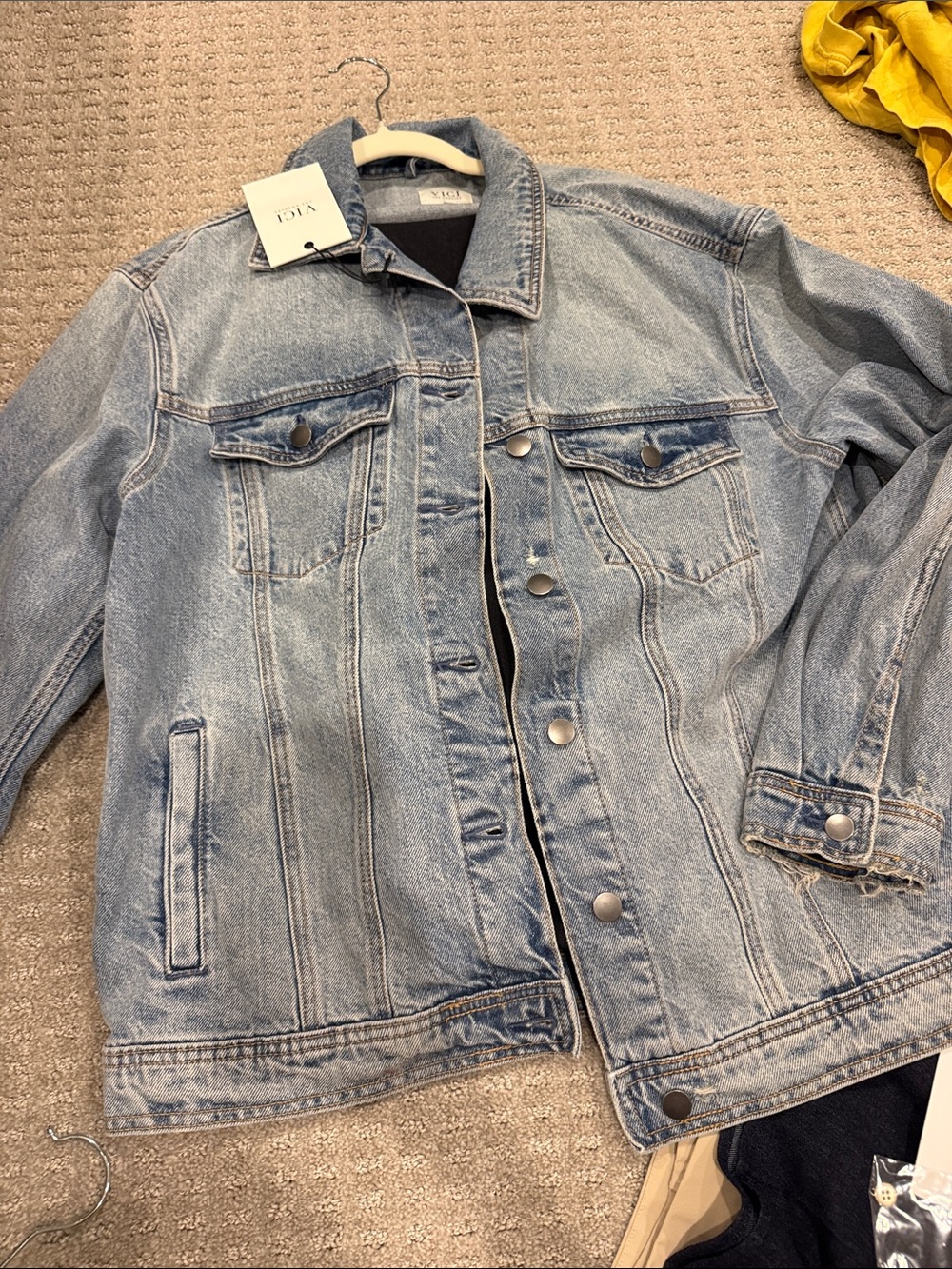 Vici Light Wash Denim Jacket - Men's Casual Trucker